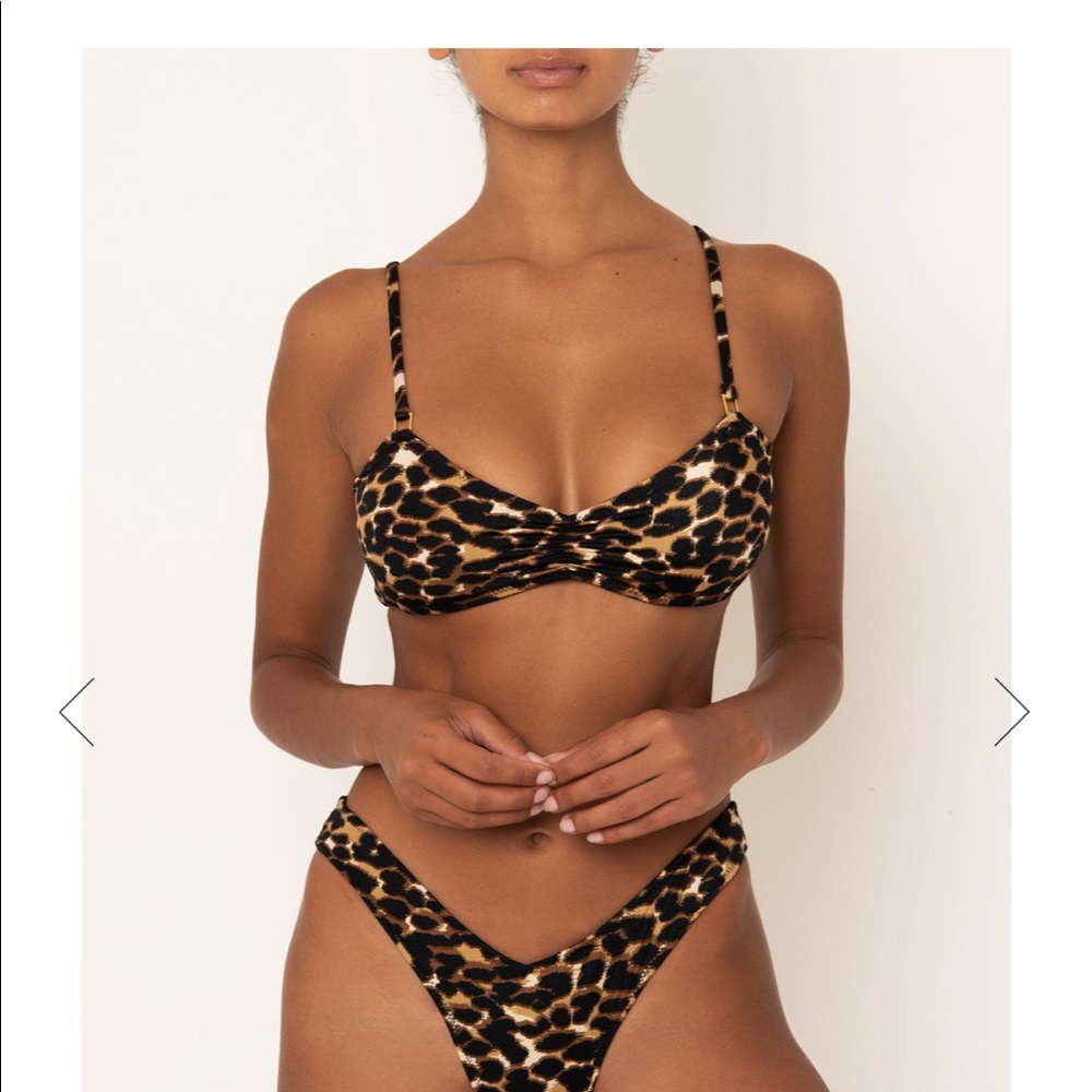 NWT Sommer Swim Odine Top- Leopard Luxe